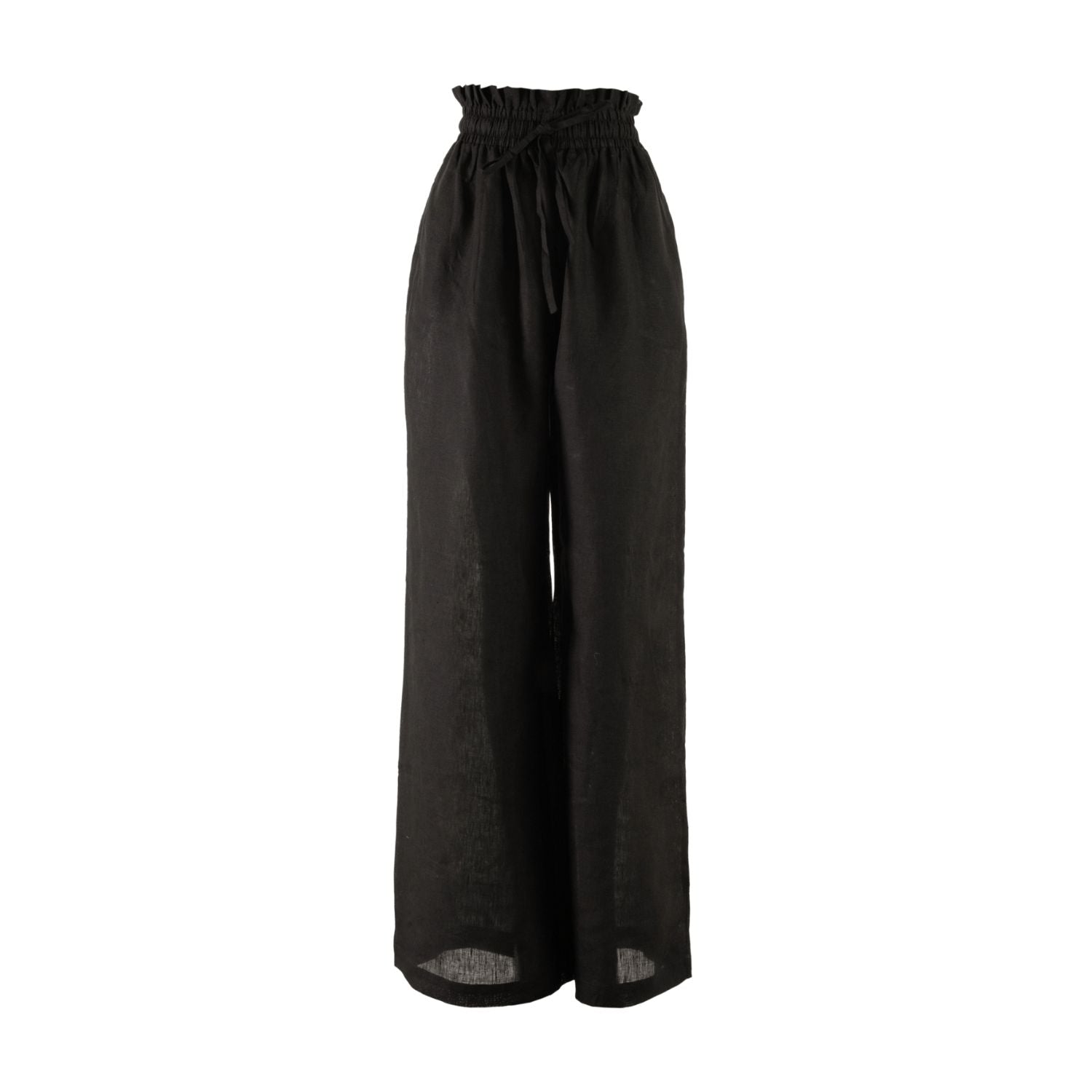 High Waisted Lounge Pant in Black