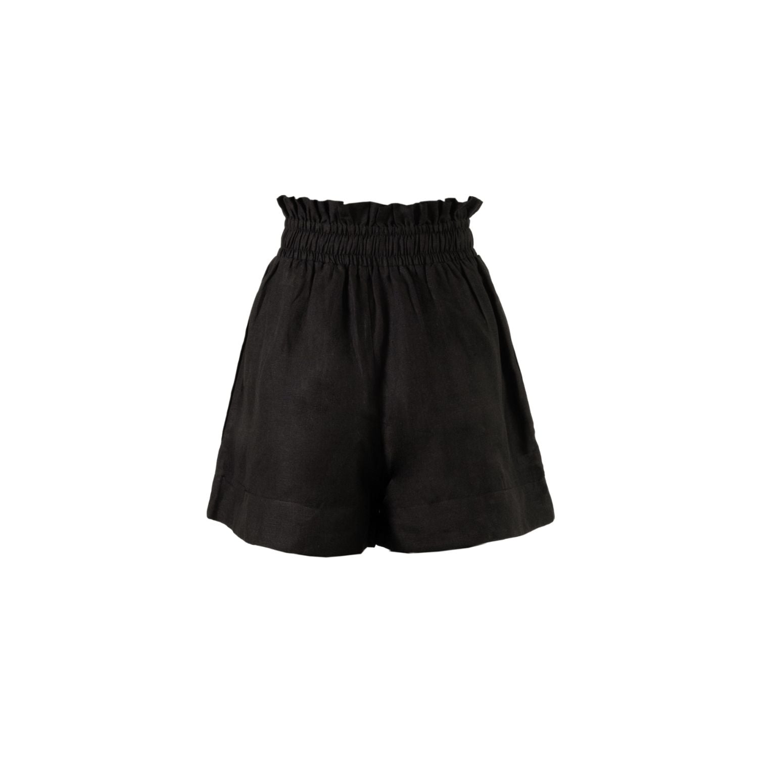 High Waisted Lounge Short in Black