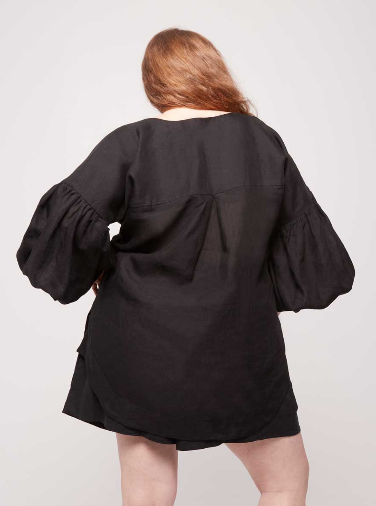 High Waisted Lounge Short in Black