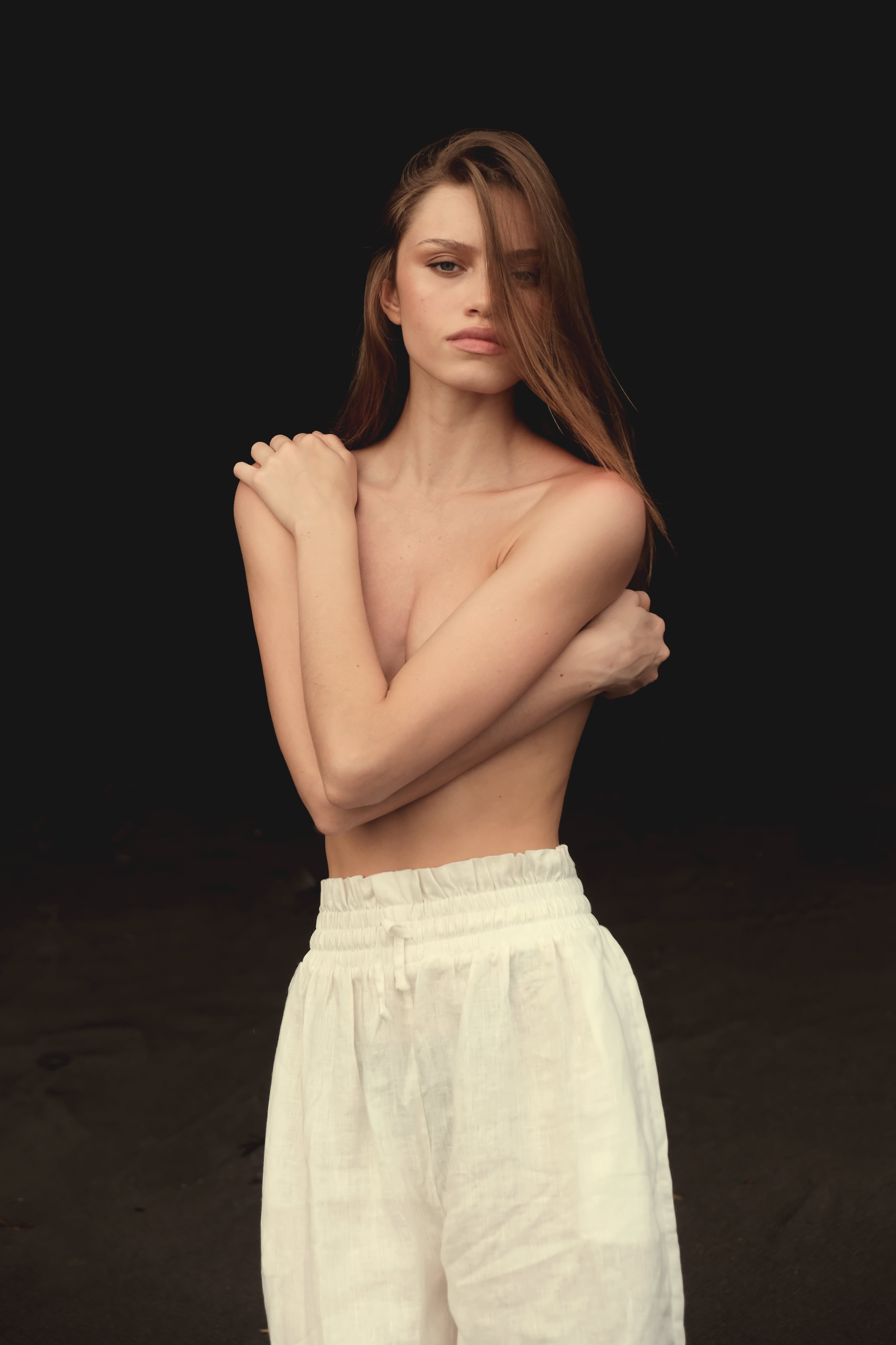 High Waisted Lounge Pant in White