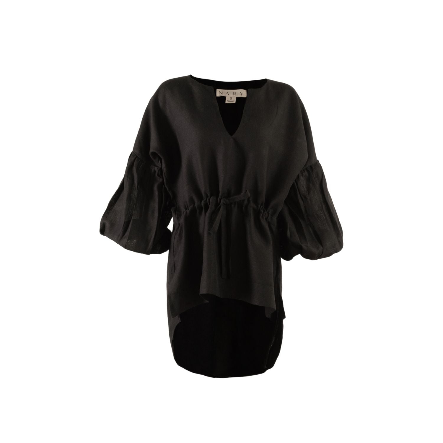 Koh Rong Linen Lounge Top in Black